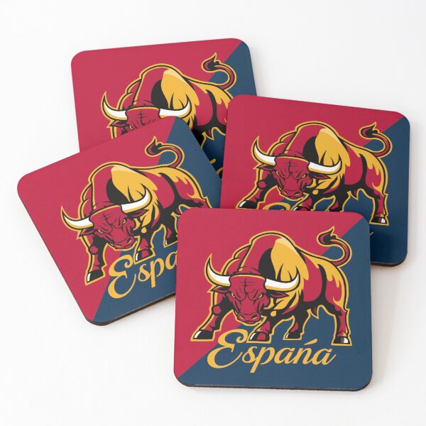 Item preview, The Bull and Spain - Imposing Bull with the Colors of the National Flag designed and sold by FusiTink.