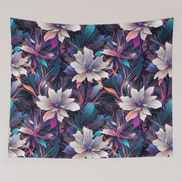 Item preview, Dynamic Graphic Floral Pattern with Vibrant Colors designed and sold by CoolPixels.