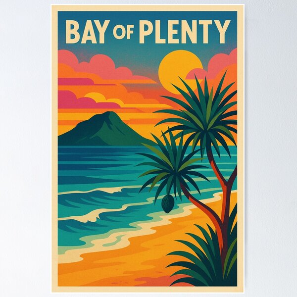 Item preview, Bay of Plenty North Island New Zealand Tropical Beach Scenic Sunset Coastal Paradise designed and sold by Aryabek.