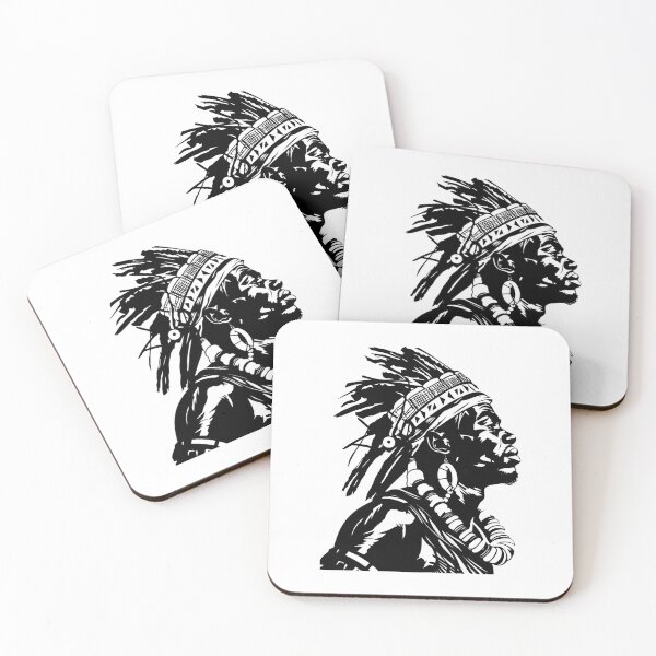 Item preview, Indigenous African Man Native Tribal Black Male Afro designed and sold by inkoutninja.