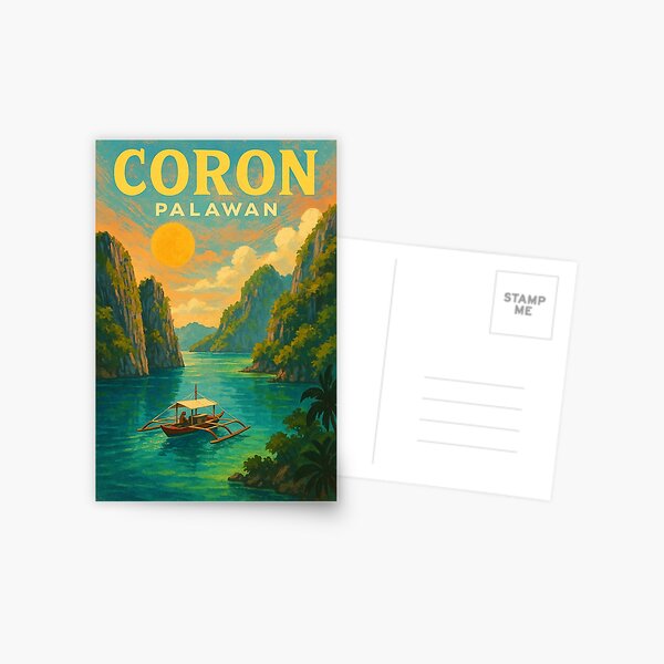 Item preview, Coron Palawan Philippines Limestone Cliffs Tropical Lagoon Scenic Island Paradise designed and sold by Aryabek.