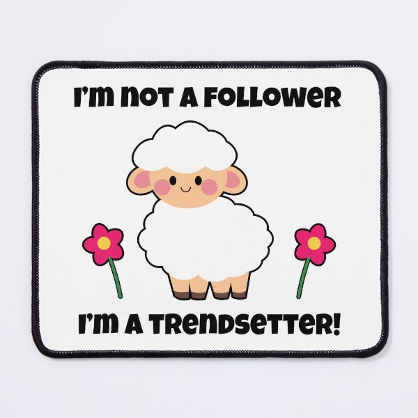 Item preview, Trendsetter Sheep - Not a Follower designed and sold by Tulip Creators .