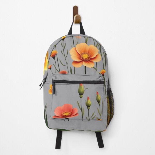Item preview, Wildflowers and a Yellow Rose to the Right #2 - Light Gray Background #5010LGY designed and sold by Wildflower Rose.