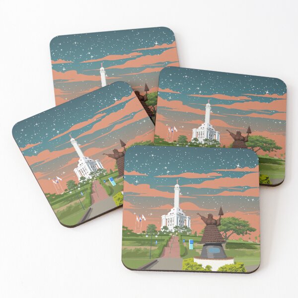 Item preview, Póster de viaje vintage del Monumento a Santiago, República Dominicana designed and sold by Stadify.