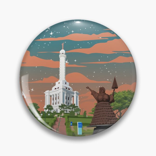 Item preview, Póster de viaje vintage del Monumento a Santiago, República Dominicana designed and sold by Stadify.