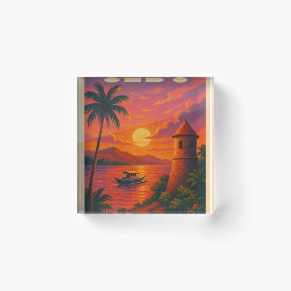 Item preview, Cebu Philippines Island Paradise Tropical Sunset Coastal Landscape Southeast Asia Beauty designed and sold by Aryabek.