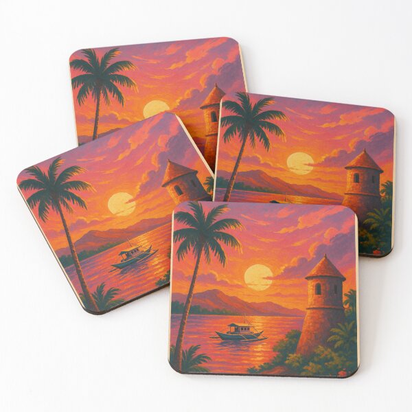 Item preview, Cebu Philippines Island Paradise Tropical Sunset Coastal Landscape Southeast Asia Beauty designed and sold by Aryabek.