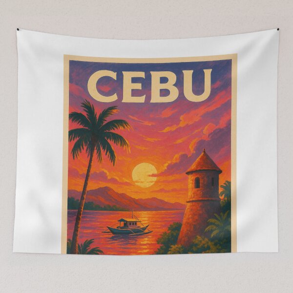 Item preview, Cebu Philippines Island Paradise Tropical Sunset Coastal Landscape Southeast Asia Beauty designed and sold by Aryabek.