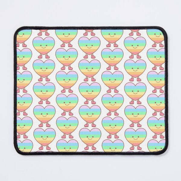 Item preview, cute rainbow heart character pride month set designed and sold by nuchz.