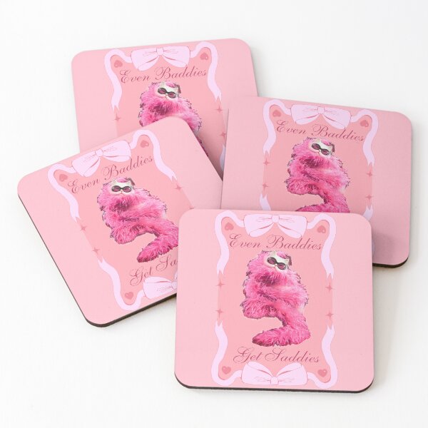 Item preview, Even Baddies Get Saddies, Funny Cute Cat, Girly Aesthetic, Pink Bows designed and sold by We Are Stardust.