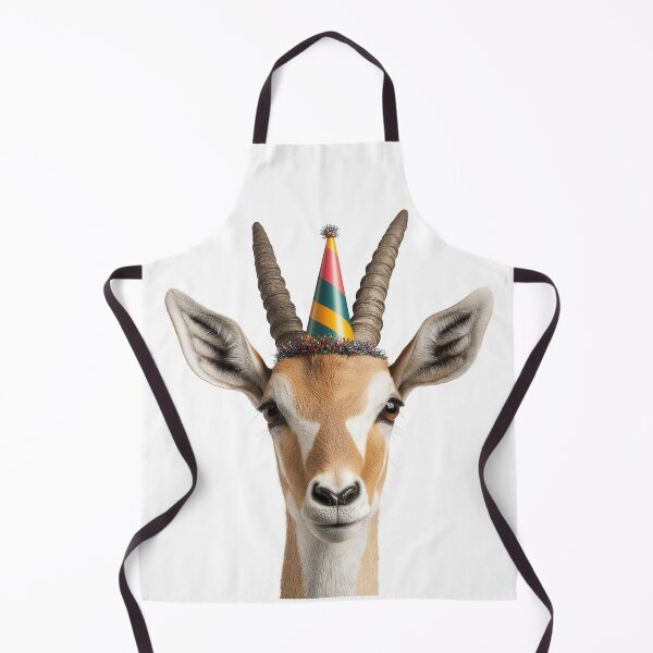 Artikelvorschau, Antilope mit Geburtstagspartyhut entworfen und verkauft von LazyOwlStore.