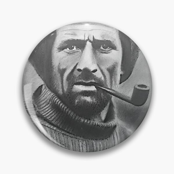 Item preview, Tom Crean Pencil Portrait – Antarctic Explorer Hand-Drawn Sketch Art Print designed and sold by ConorKeeganArt.