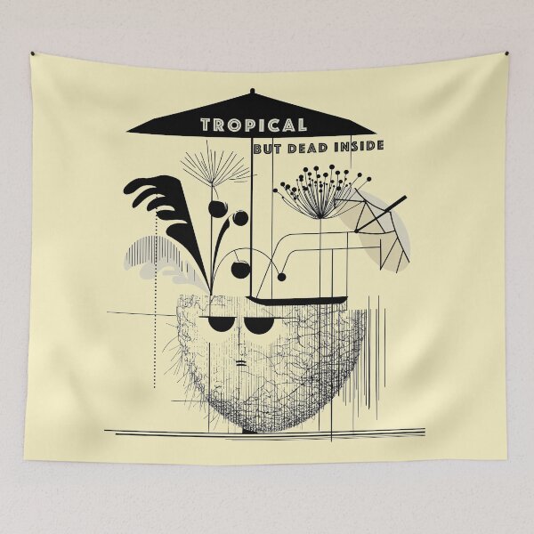 Item preview, Tropical but Dead Inside – Island Mood Disorder designed and sold by Bearabilia.