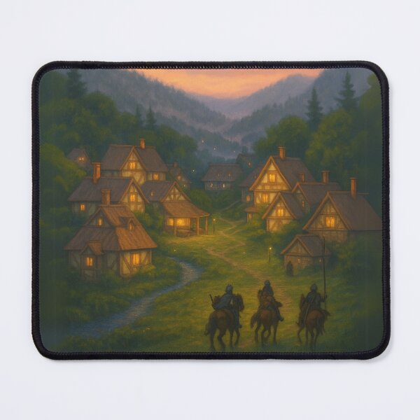 Item preview, Hidden Knight’s Village – Dreamy Medieval Castlecore Fantasy Art designed and sold by Laugh & Rewind .