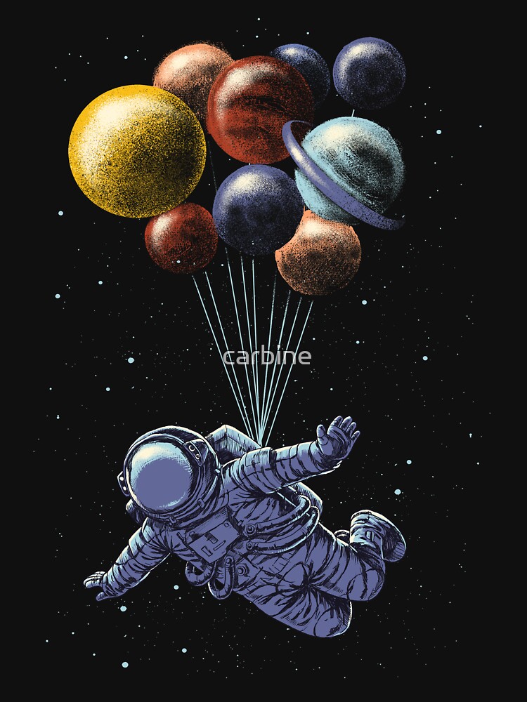 Thumbnail 7 of 7, Classic T-Shirt, Space Travel designed and sold by carbine.
