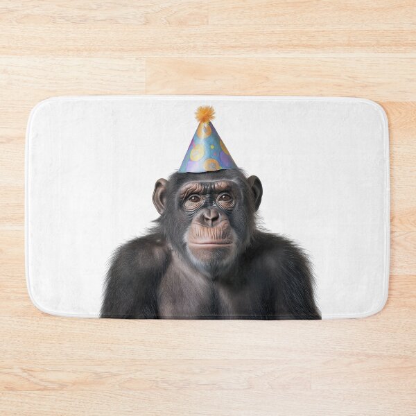 Item preview, Ape Wearing Birthday Party Hat designed and sold by LazyOwlStore.