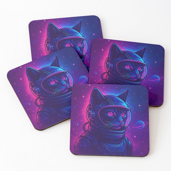 Item preview, Cyber Cat in Space – Futuristic Feline Adventure designed and sold by BRAINROTWEAR.
