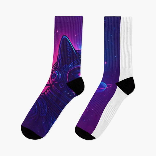 Item preview, Cyber Cat in Space – Futuristic Feline Adventure designed and sold by BRAINROTWEAR.