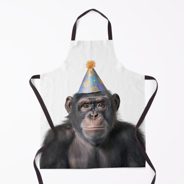 Item preview, Ape Wearing Birthday Party Hat designed and sold by LazyOwlStore.