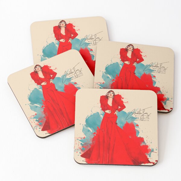 Artikelvorschau, Lady Gaga Joker Red Carpet Look entworfen und verkauft von Georg Martin Illustration.