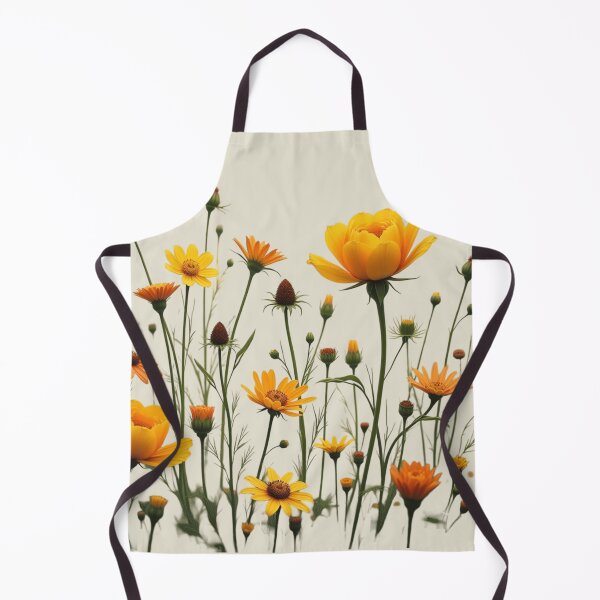 Item preview, Wildflowers and a Yellow Rose to the Right #3 - Ivory Cream Background #5011ICR designed and sold by Wildflower Rose.