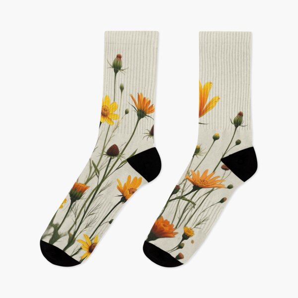 Item preview, Wildflowers and a Yellow Rose to the Right #3 - Ivory Cream Background #5011ICR designed and sold by Wildflower Rose.