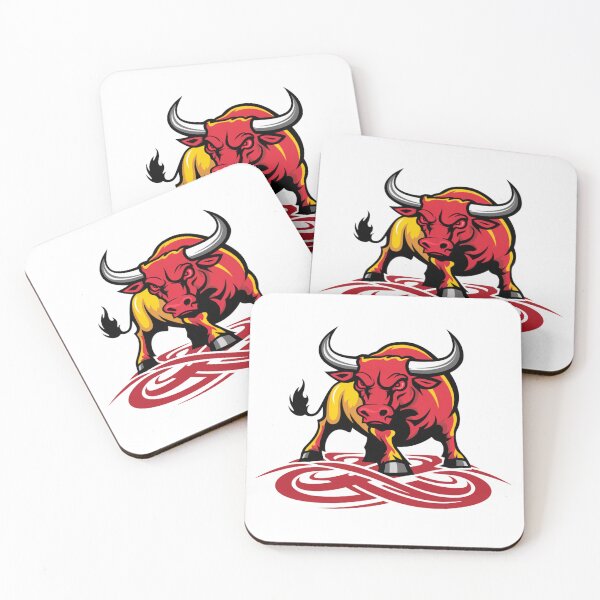 Item preview, The Bull of Spain - Tribal Bull with the Colors of the Spanish Flag designed and sold by FusiTink.