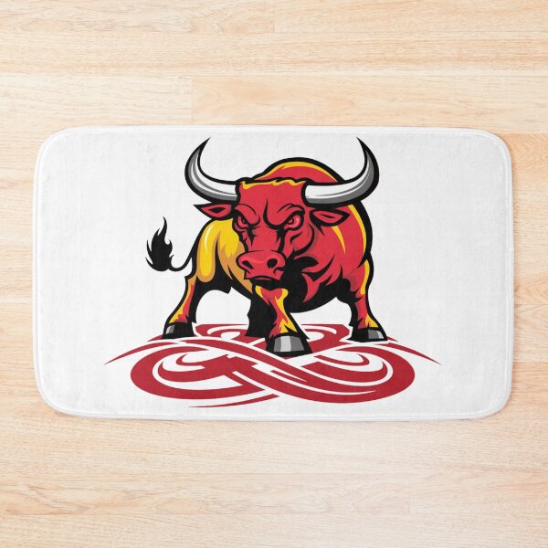 Item preview, The Bull of Spain - Tribal Bull with the Colors of the Spanish Flag designed and sold by FusiTink.