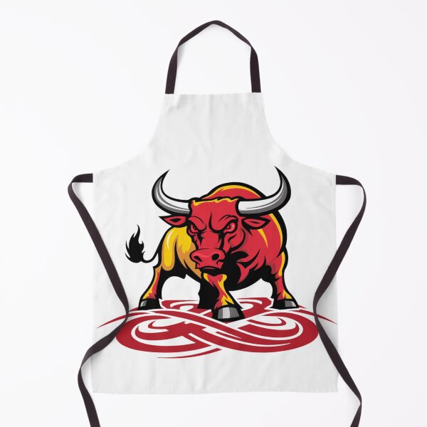 Item preview, The Bull of Spain - Tribal Bull with the Colors of the Spanish Flag designed and sold by FusiTink.
