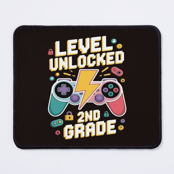 Item preview, 2nd Grade Level Unlocked Video Game Back to School Boys (1) designed and sold by MAKOPOKOShop.
