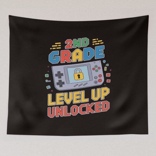 Item preview, 2nd Grade Unlocked Level Up Video Gamer Back To School designed and sold by MAKOPOKOShop.
