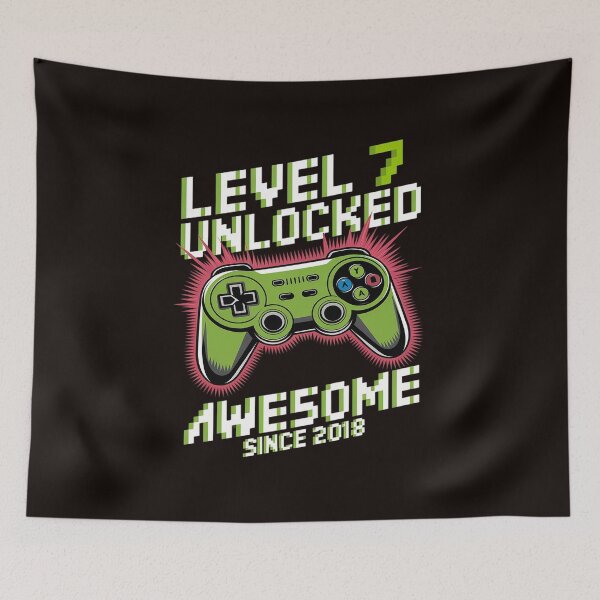Item preview, 7th Birthday Boy Level 7 Gamer 7 Year Video Game Party 2 designed and sold by MAKOPOKOShop.
