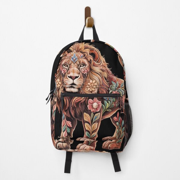 Item preview, Floral King – Embroidered Lion in Full Glory designed and sold by Sepinik.