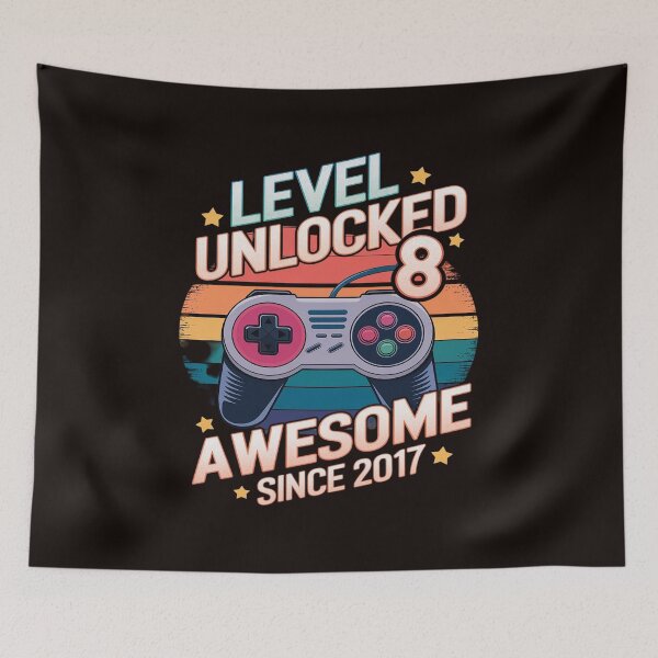 Item preview, 8th Birthday Boy Level 8 Gamer 8 Year Video Game Party designed and sold by MAKOPOKOShop.