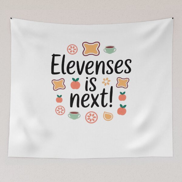 Item preview, Elevenses Is Next! – Cute Minimalist Brunch Art designed and sold by ARTReMi.