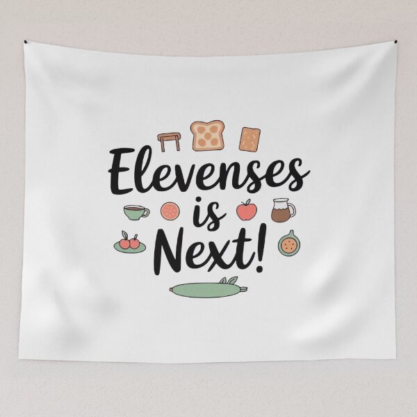 Item preview, Elevenses Is Next! – Cute Minimalist Brunch Art designed and sold by ARTReMi.