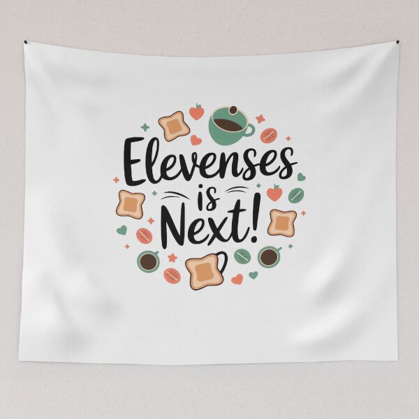 Item preview, Elevenses Is Next! – Cute Minimalist Brunch Art designed and sold by ARTReMi.
