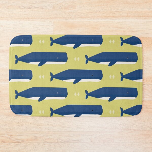 Item preview, Sperm whales on green designed and sold by reneesillus.