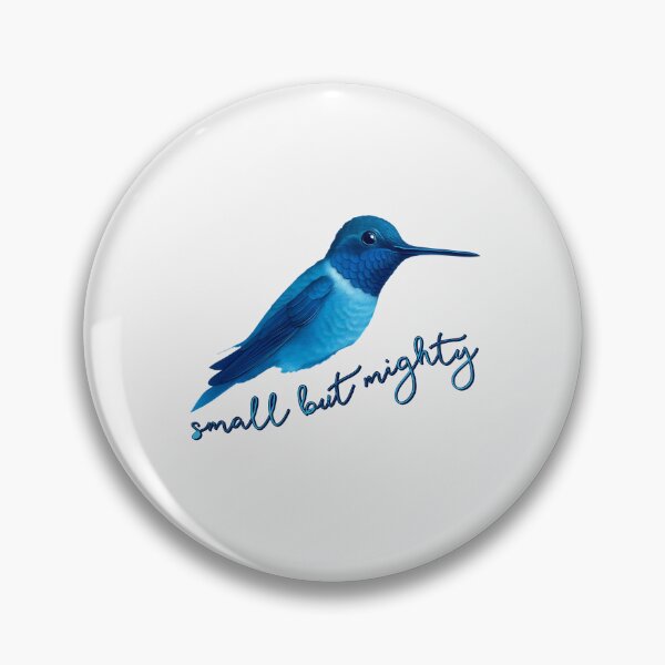 Item preview, Small but Mighty Blue Hummingbird – Inspirational Animal Art Design designed and sold by Furr-n-Purr.
