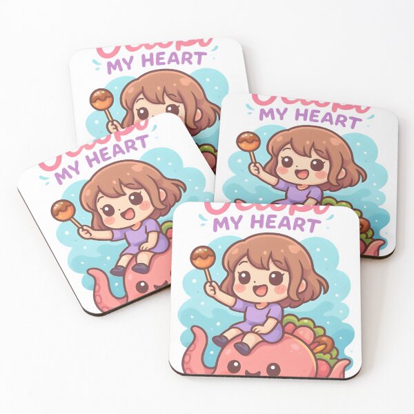 Item preview, You Octopi My Heart – Kawaii Chibi Octopus Love Art designed and sold by Snackwear Apparel.