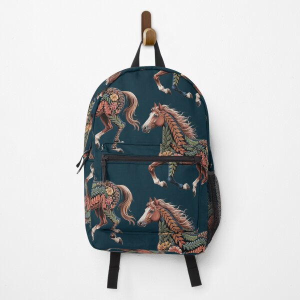 Item preview, Floral Gallop – The Embroidered Wild Horse designed and sold by Sepinik.