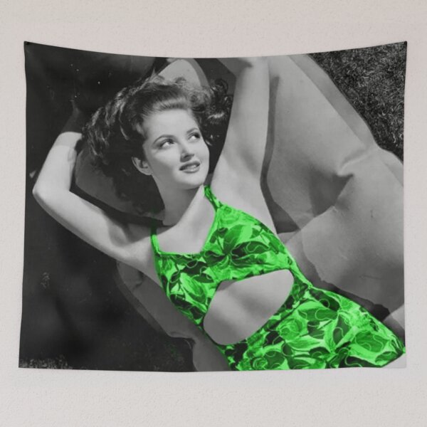 Item preview, Martha Vickers in a green swimsuit designed and sold by carmencuarzo.