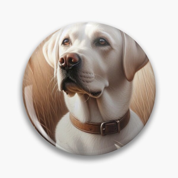 Artikelvorschau, Weißer Labrador Retriever Hundeporträt entworfen und verkauft von Wags & Tails.