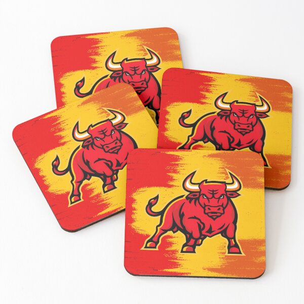 Item preview, Spain and the Bull - Powerful Bull with the Colors of the National Flag designed and sold by FusiTink.