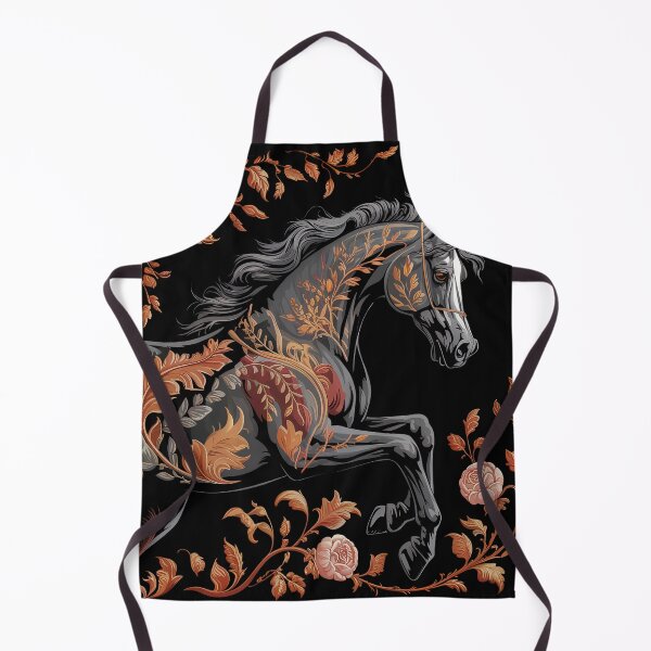 Item preview, Baroque Blossom – Majestic Horse in Floral Splendor designed and sold by Sepinik.
