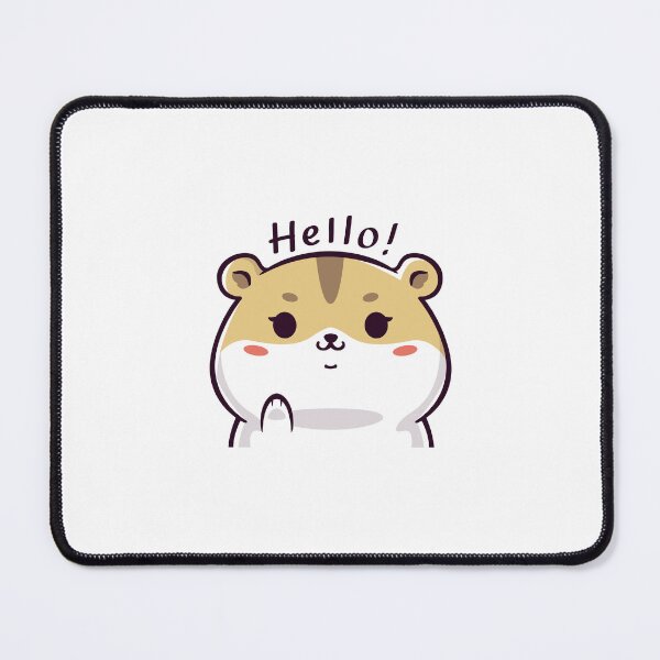 Item preview, Hello Hamster Cartoon Illustration designed and sold by modyrn.