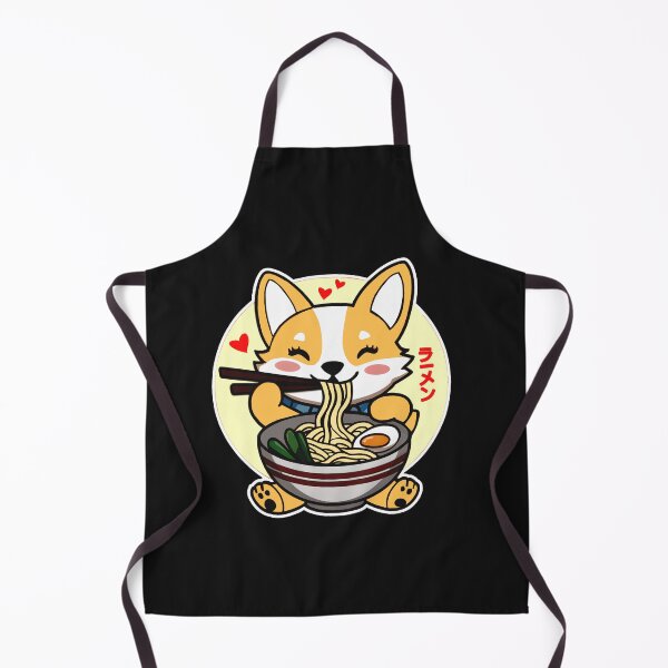 Item preview, Corgi Eating Ramen Cute Kawaii Noodles Funny  designed and sold by ViktoonShirts.