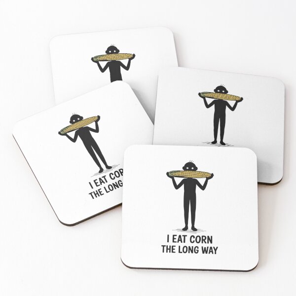 Item preview, I Eat Corn The Long Way Minimalist designed and sold by SignumShop.