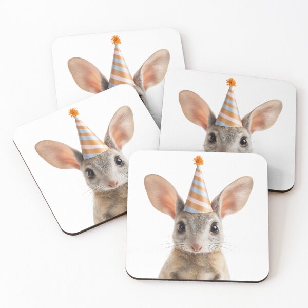 Item preview, Funny Bilby Wearing Birthday Party Hat designed and sold by LazyOwlStore.
