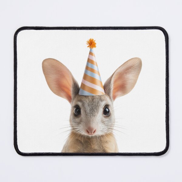 Item preview, Funny Bilby Wearing Birthday Party Hat designed and sold by LazyOwlStore.